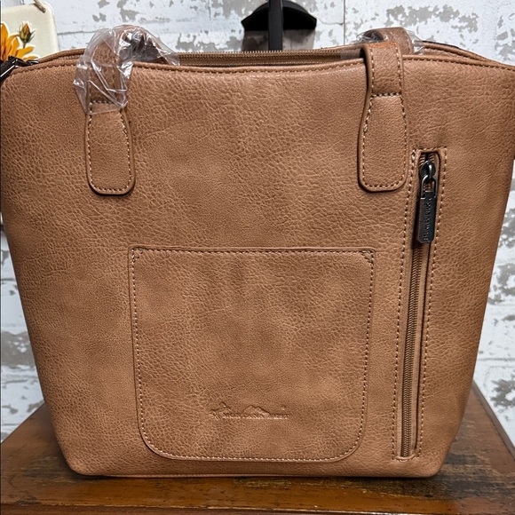 Montana West Black and Brown Cowhide Tote - Picture 2 of 3